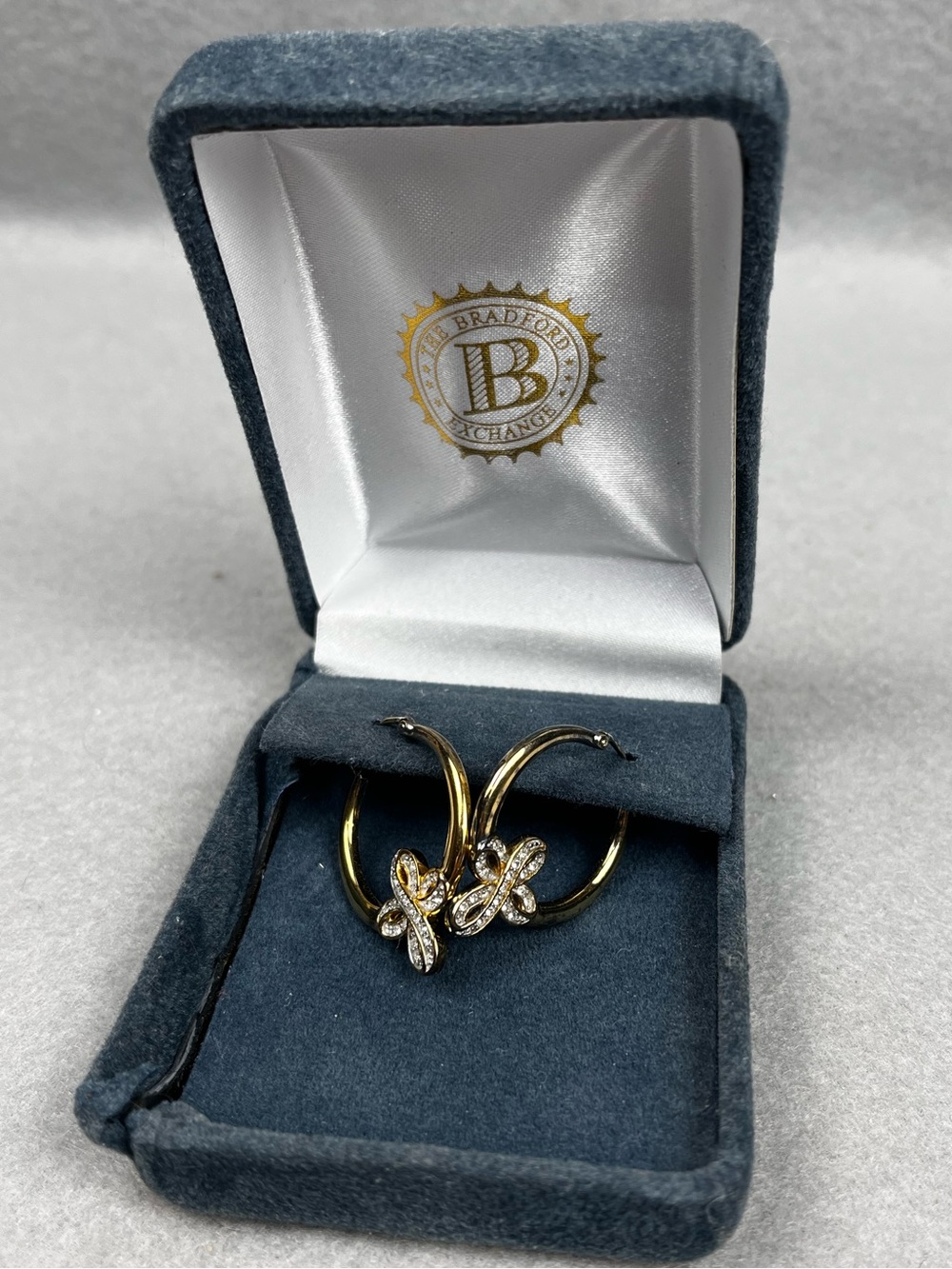 BGE Bradford Exchange 925 Sterling Silver Always & Forever In Christ Earrings